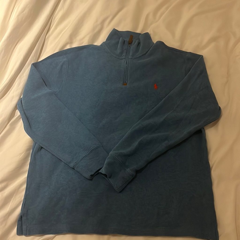 Mens Large Ralph Lauren Navy Quarter Zip